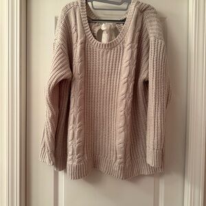 Torrid Beige Cable Knit Sweater